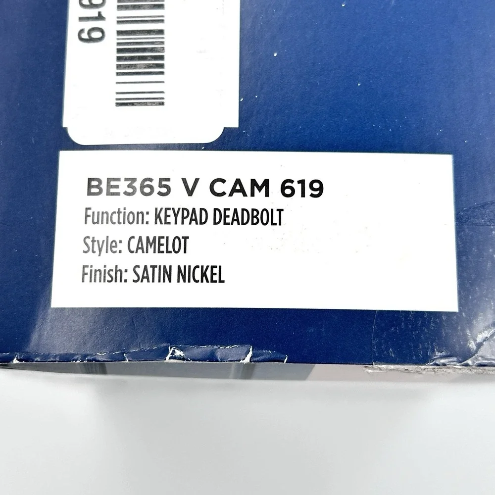Schlage‎ BE365VCAM619 Camelot Keypad Deadbolt - Satin Nickel